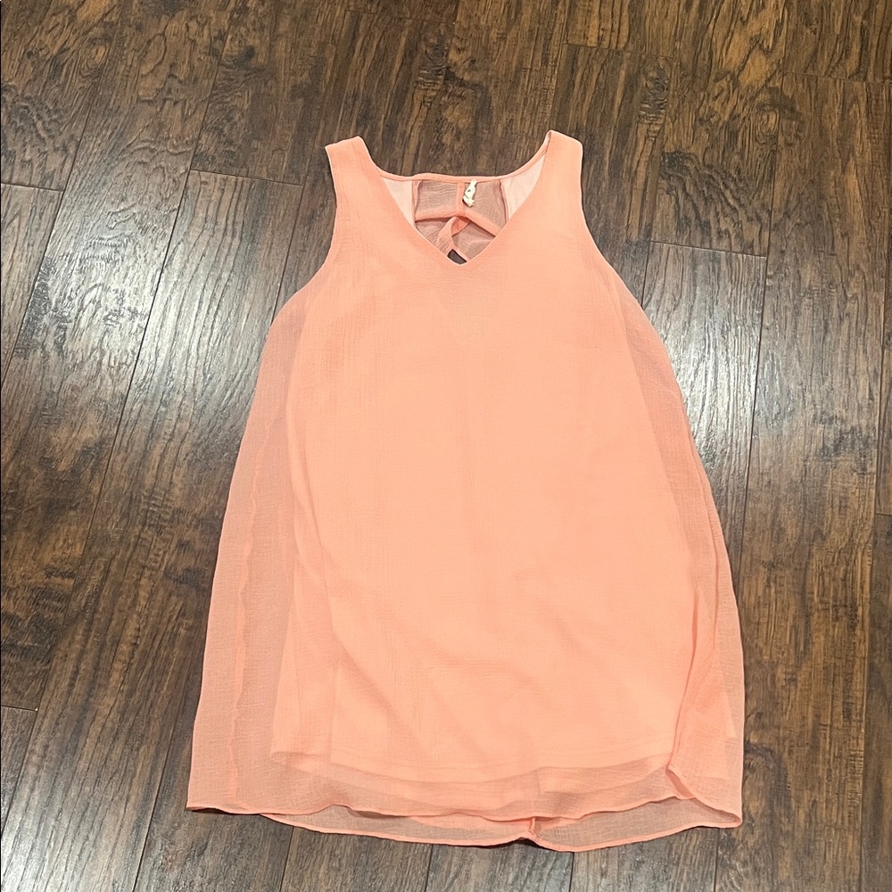 Entro Coral Sleeveless Dress